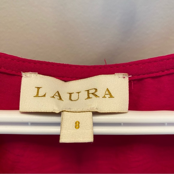 Laura Pink Dress size 8 with pockets. - Picture 2 of 13